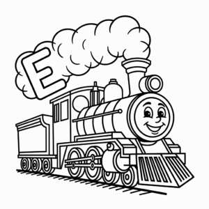 E coloring pages-free printables - Love For Coloring