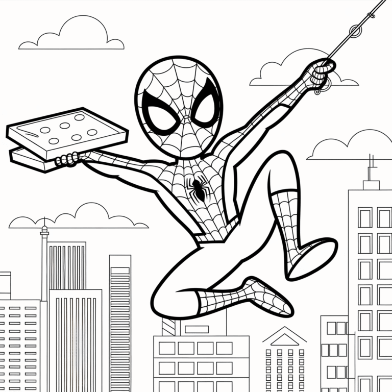 Spider-Man Coloring Pages for Kids | Fun & Free Superhero Printables ...