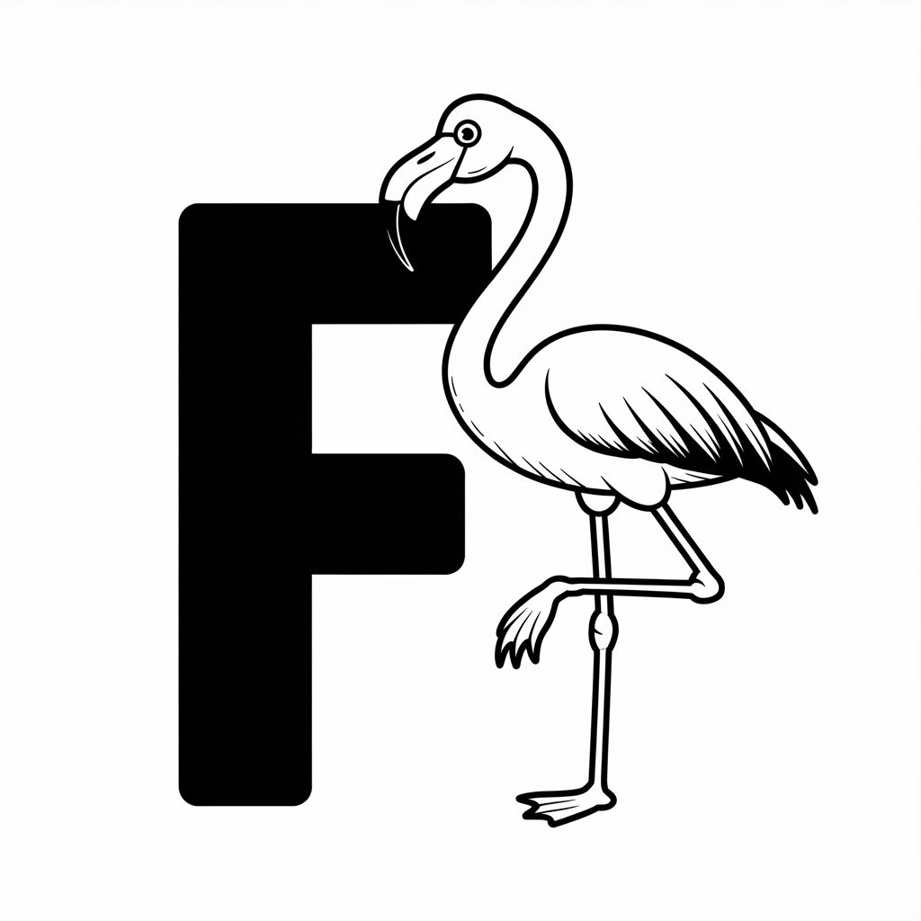 Animal Fun F Coloring Pages