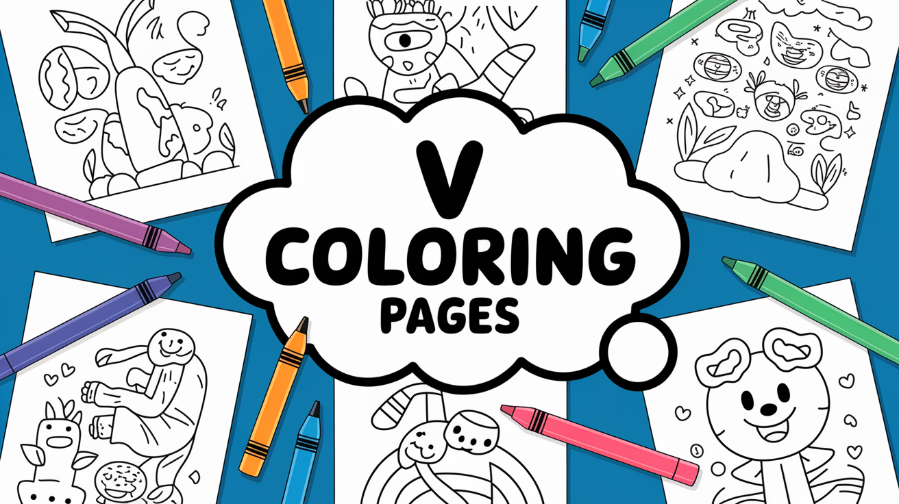 v coloring pages