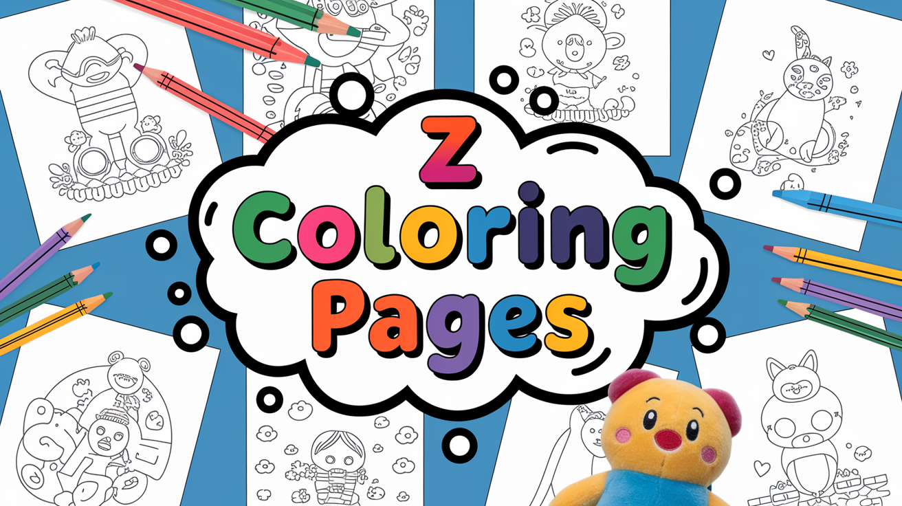 z coloring pages