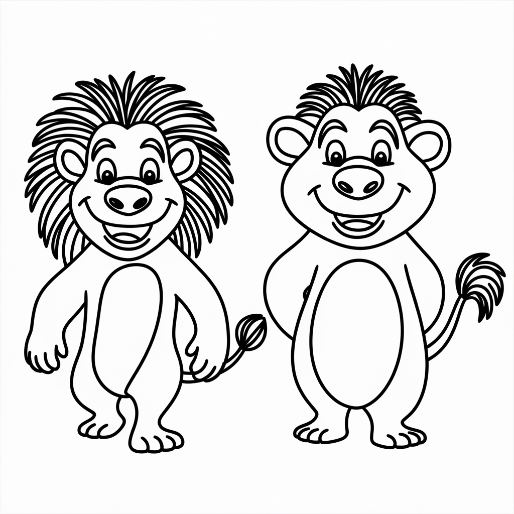 Timon and Pumbaa 