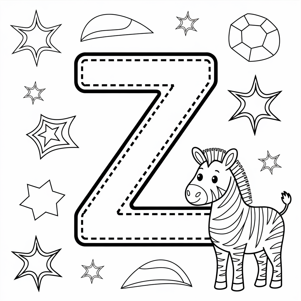 Letter Z Tracing Worksheet