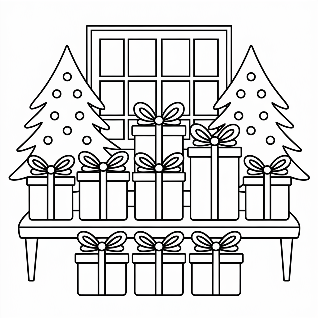 Christmas Gift Boxes with Big Bows