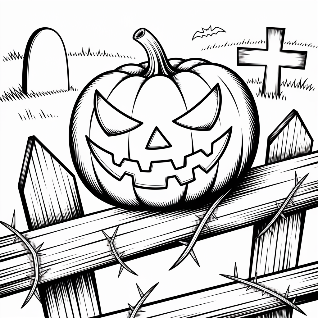 Spooky Jack-o’-Lantern Coloring Pages to Download and Print Free