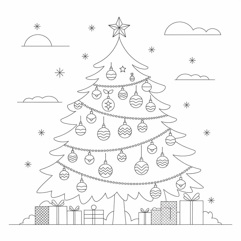 Christmas Tree with Ornaments