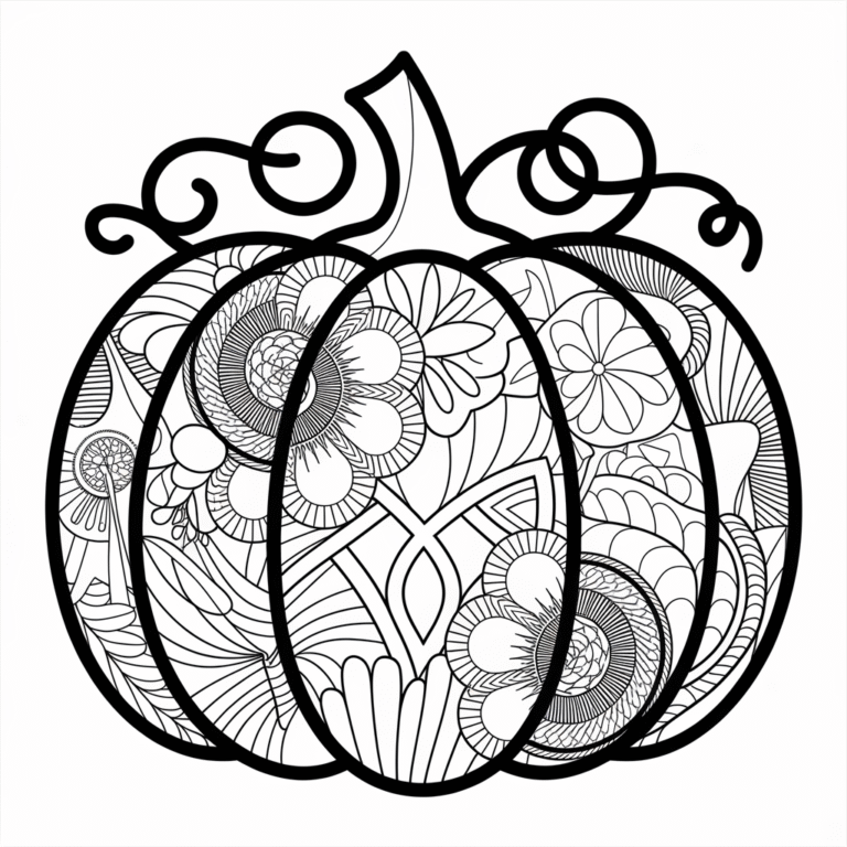 20 Autumn coloring pages for adults - Love For Coloring