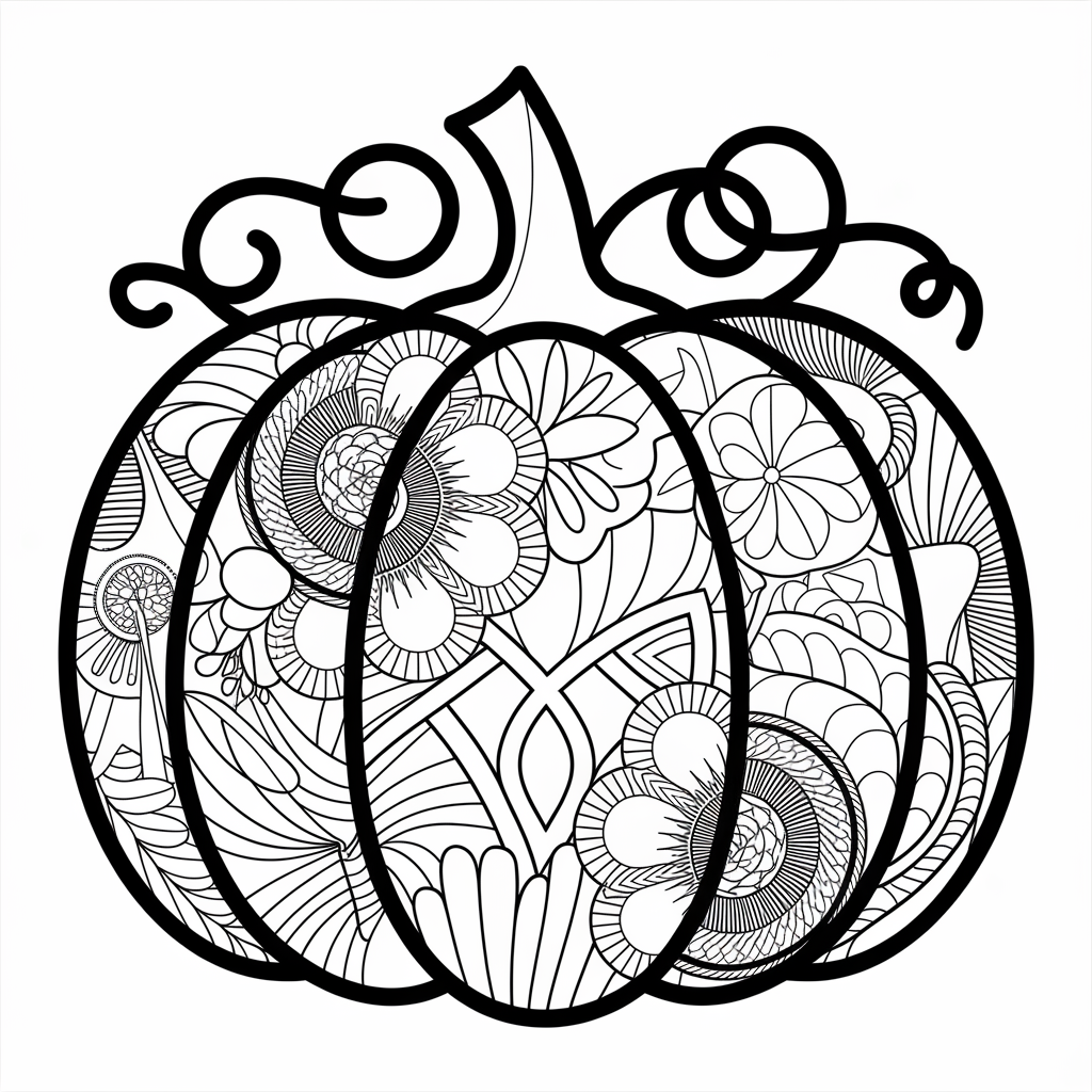 Mandala Pumpkin Design