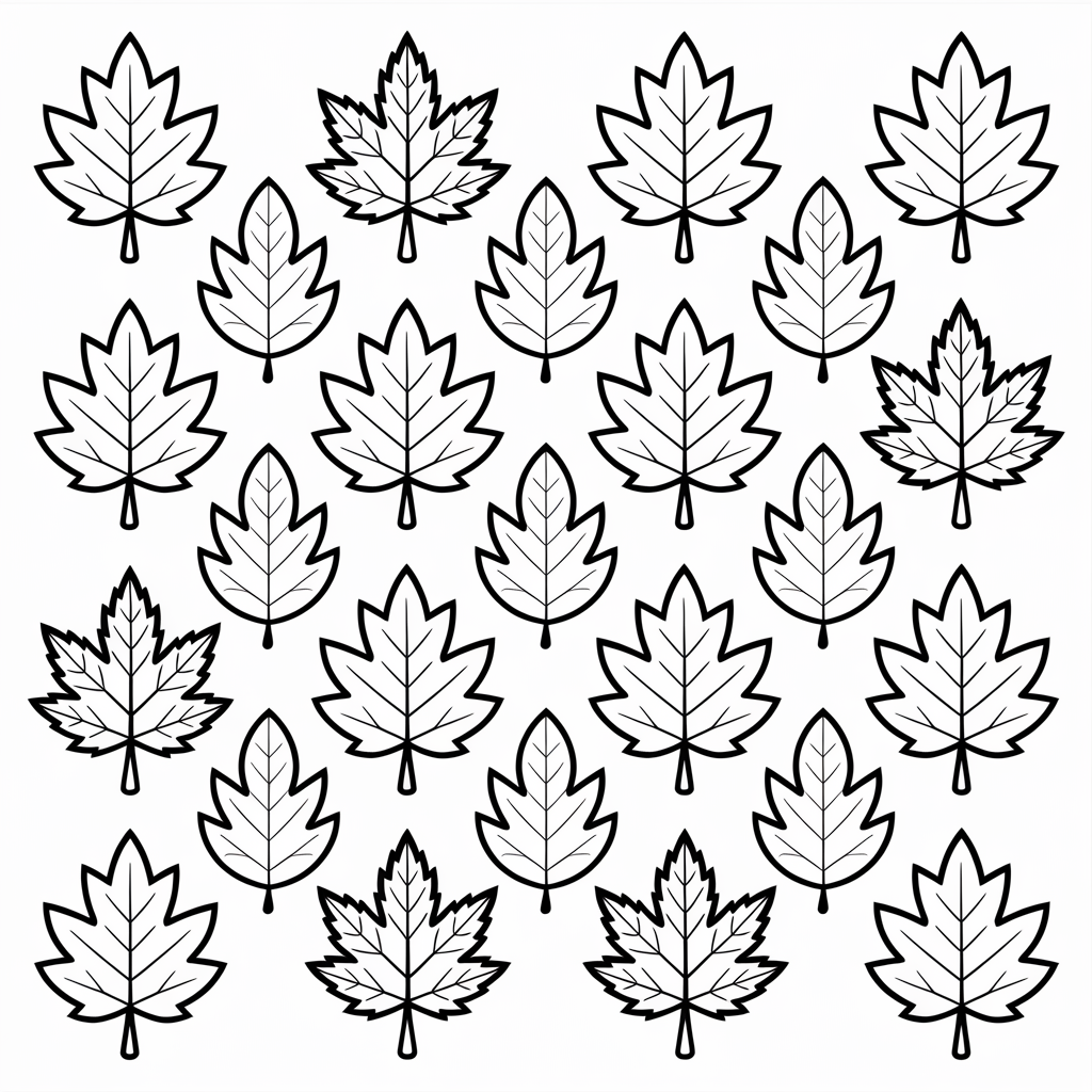 Leaf Pattern Grid