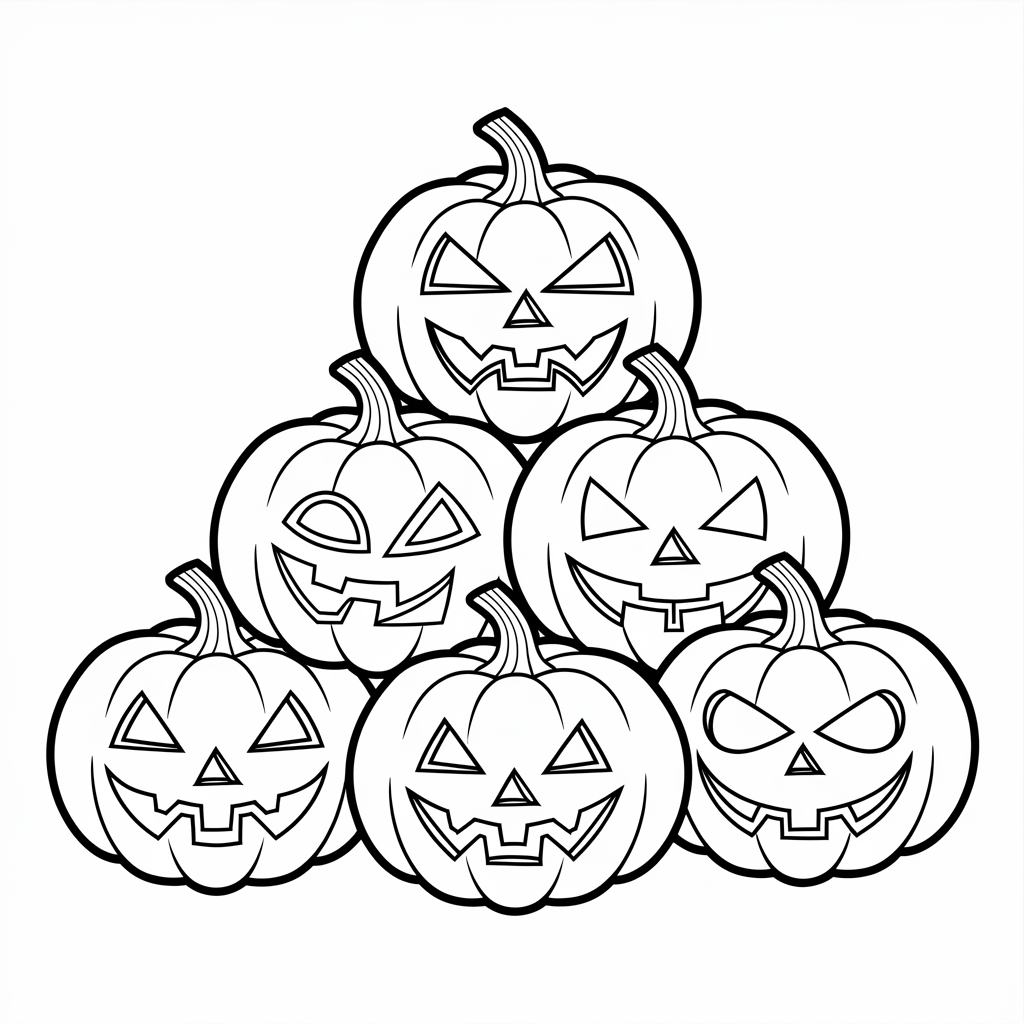 Pumpkins with Unique Carved Patterns 