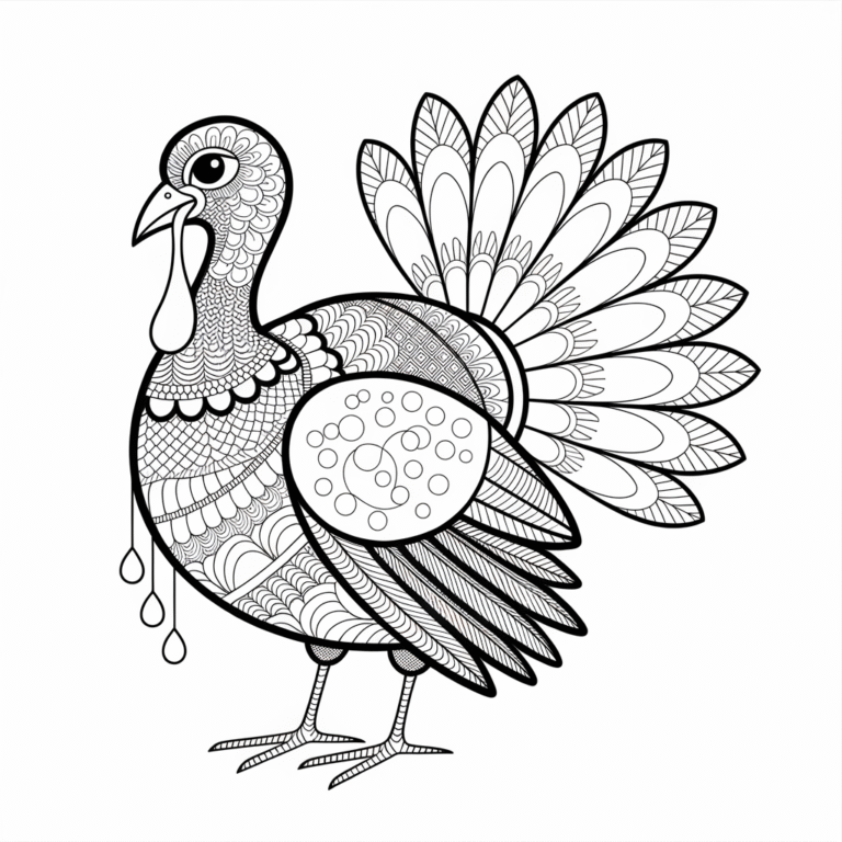20 Autumn coloring pages for adults - Love For Coloring
