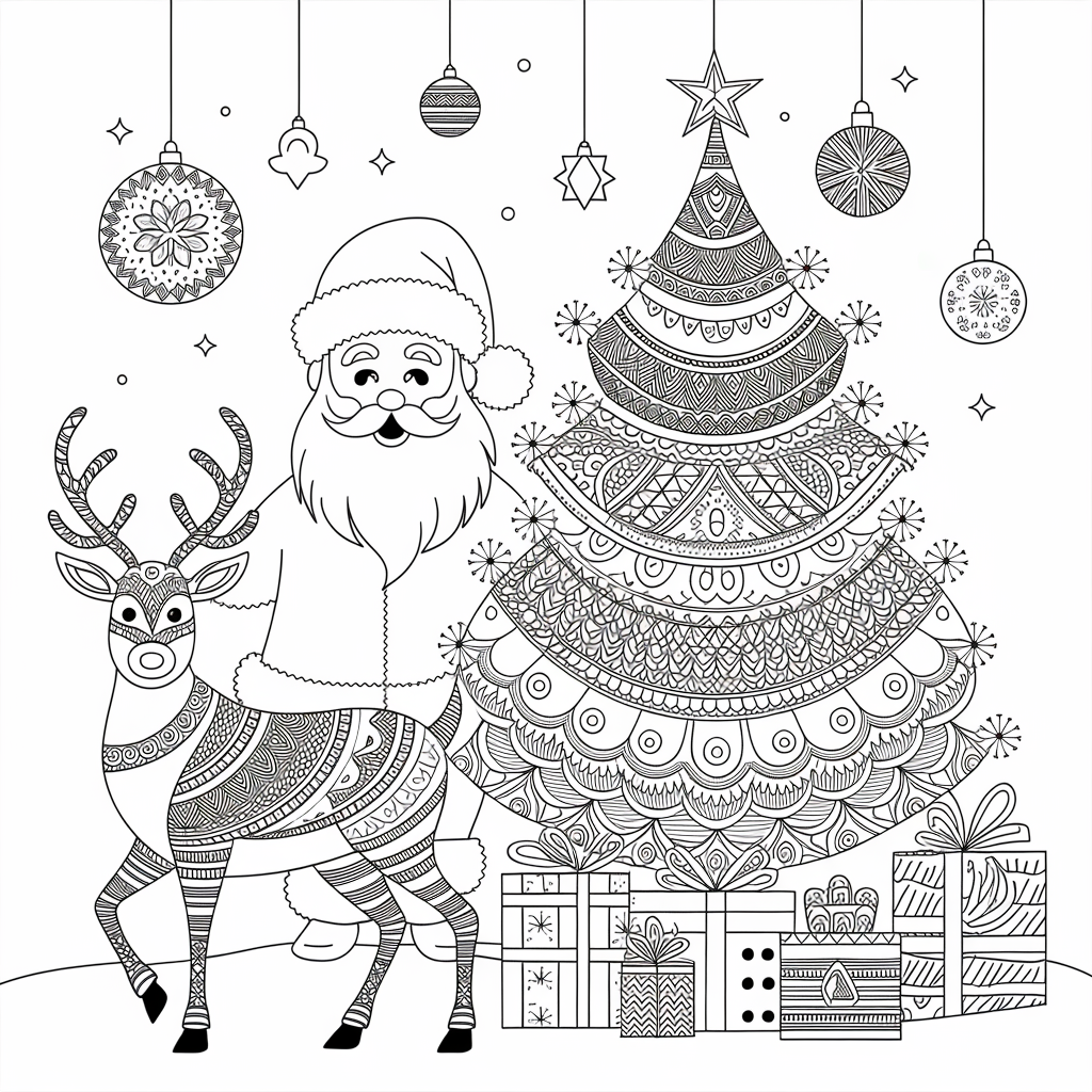 Free Christmas Coloring Pages for Adults