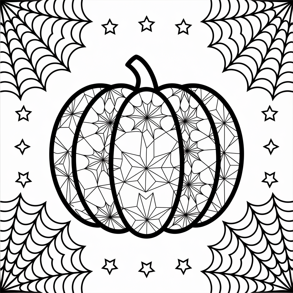Free Printable Halloween Pumpkin Coloring Pages for Stress Relief