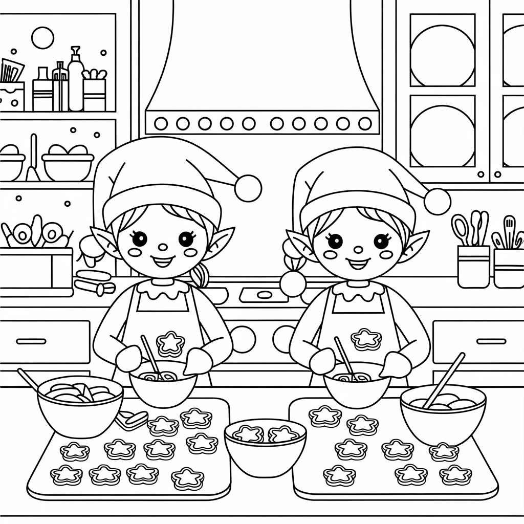 Elves Baking Cookies