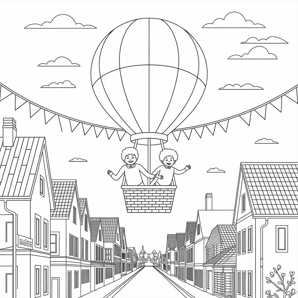 Up Balloon Adventure September Coloring Pages Free Printable
