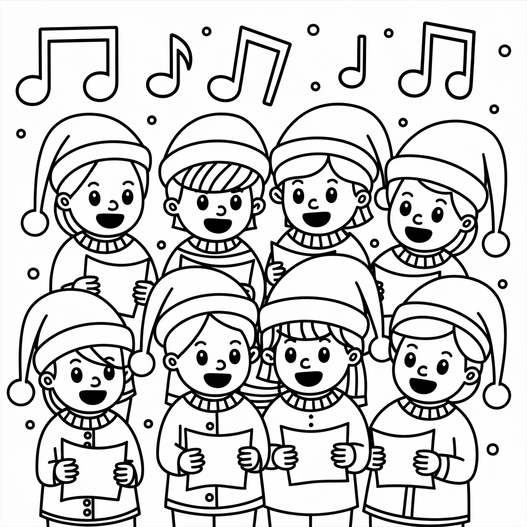 Caroling Kids Singing