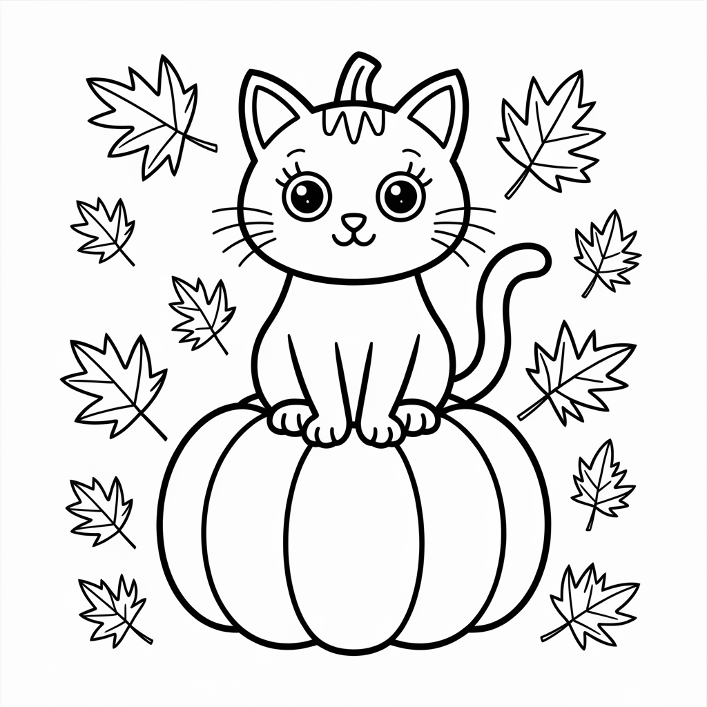 Cute Coraline Cat Halloween Coloring Page Free Printable