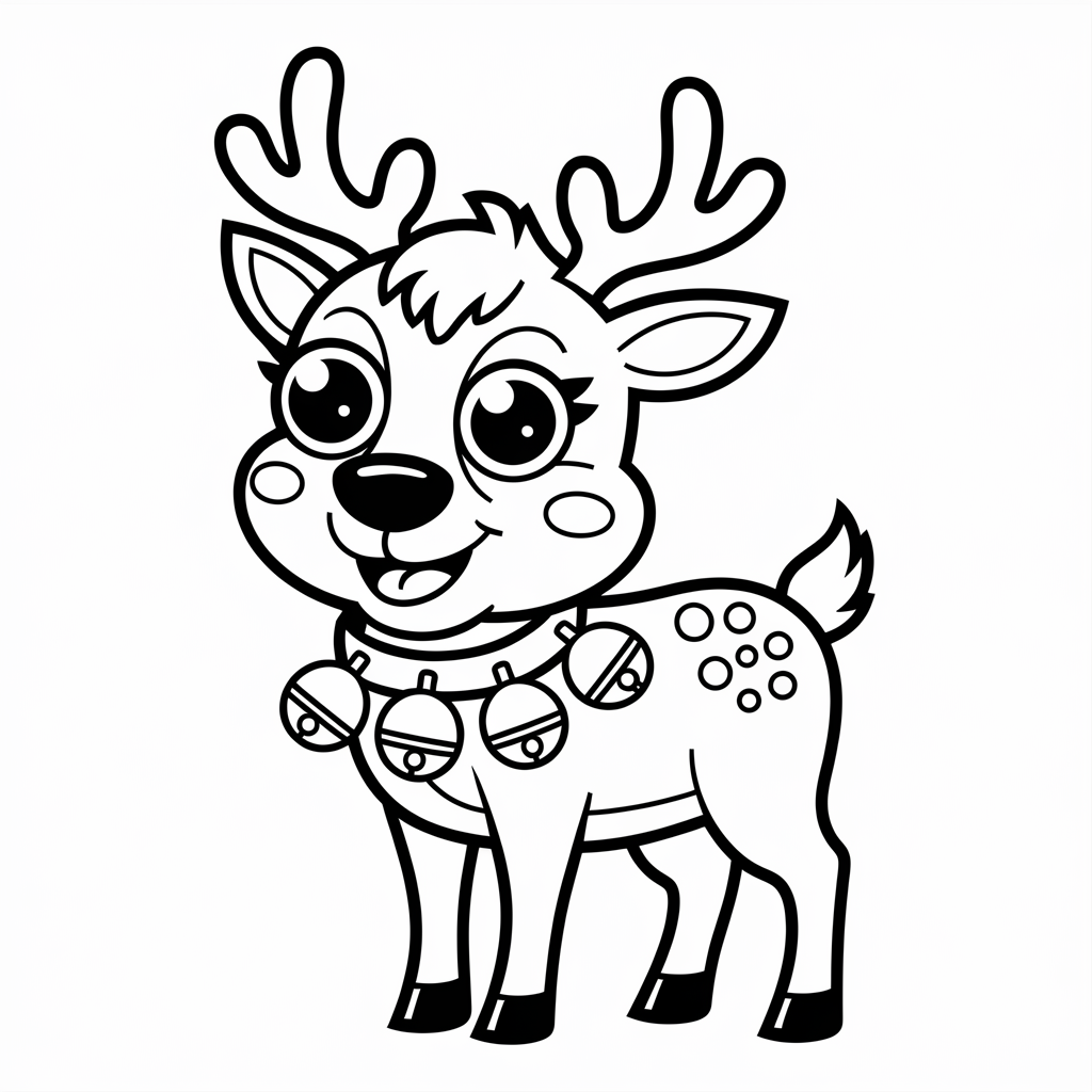 Reindeer with Jingle Bells