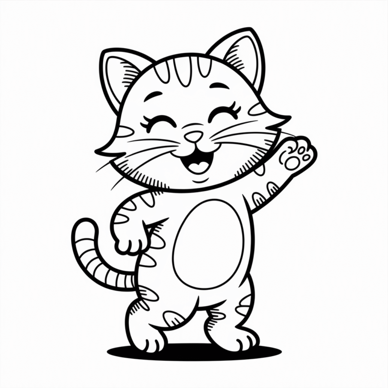 Kitty Coloring Pages – Fun & Adorable Printables for All Ages - Love