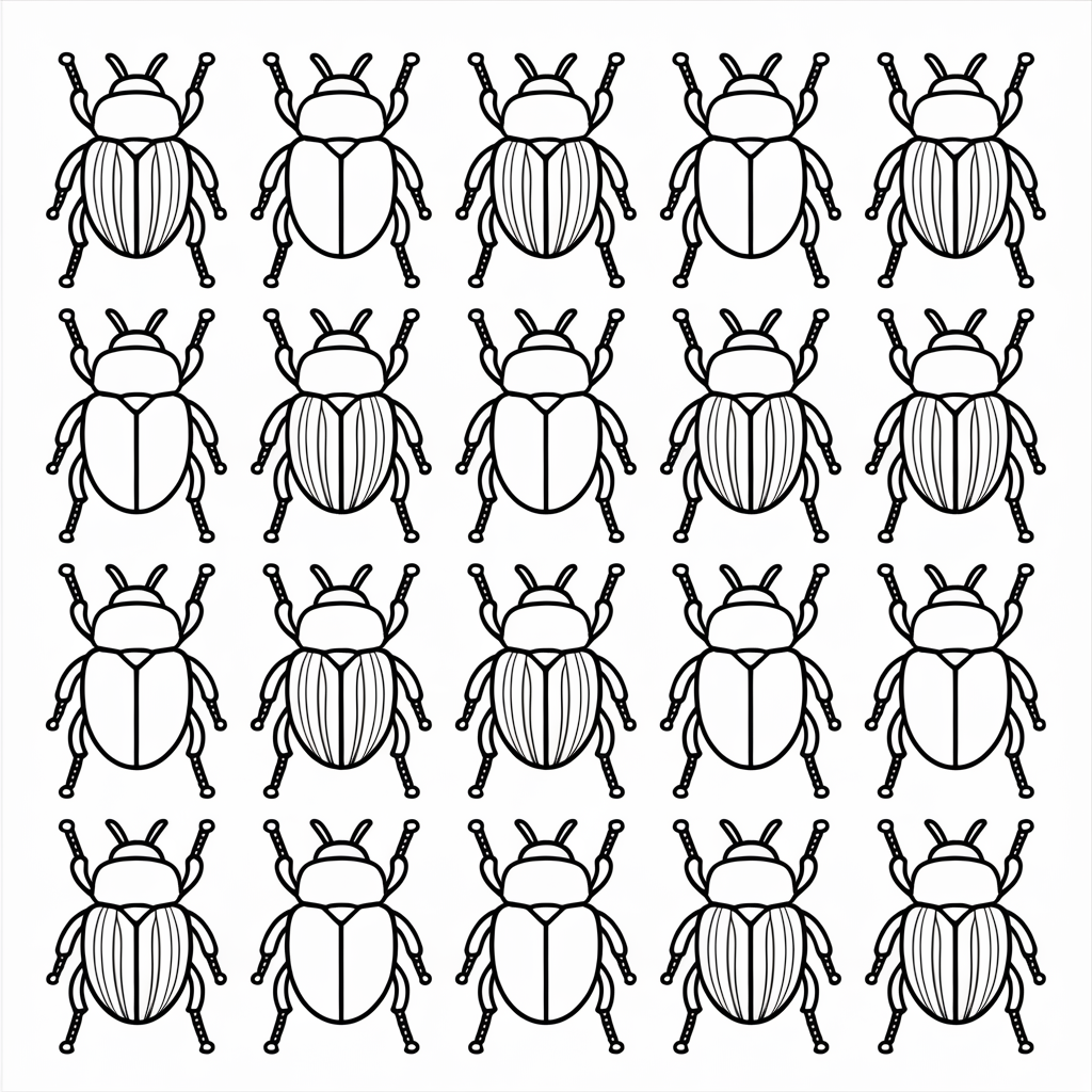 Beetle Coloring Pages