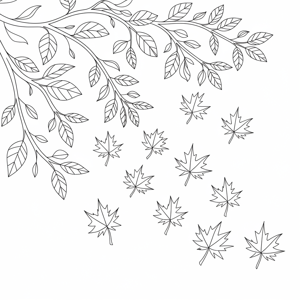 Falling Tree Leaves