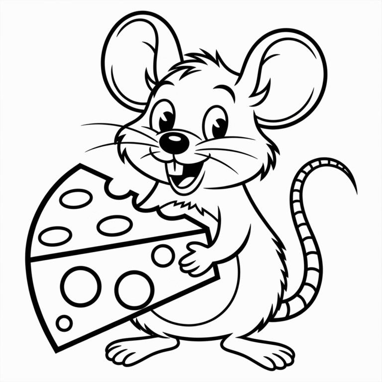 20 Mouse Coloring Pages – Fun, Easy & Printable Designs - Love For Coloring