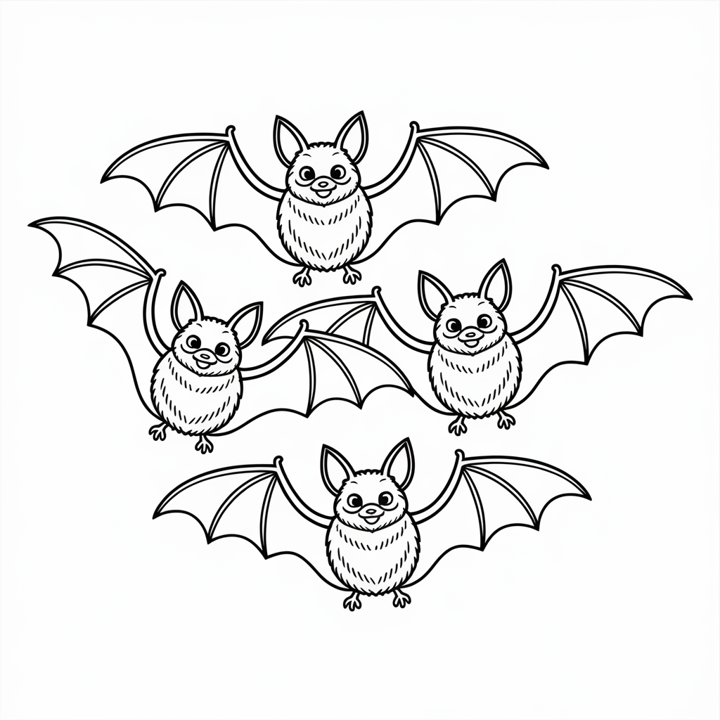 Decorative Mandala Bat Coloring Pages for Adults