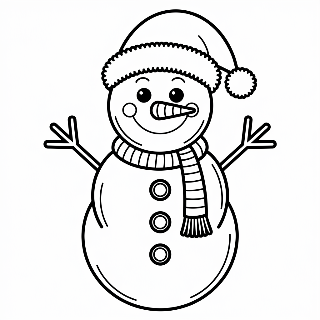 Olaf Christmas Coloring Pages for Preschoolers – Free & Easy Printables