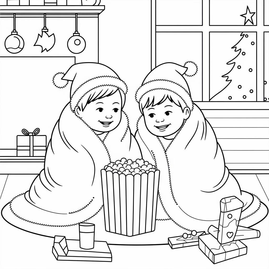 Cozy Blanket Movie Night 