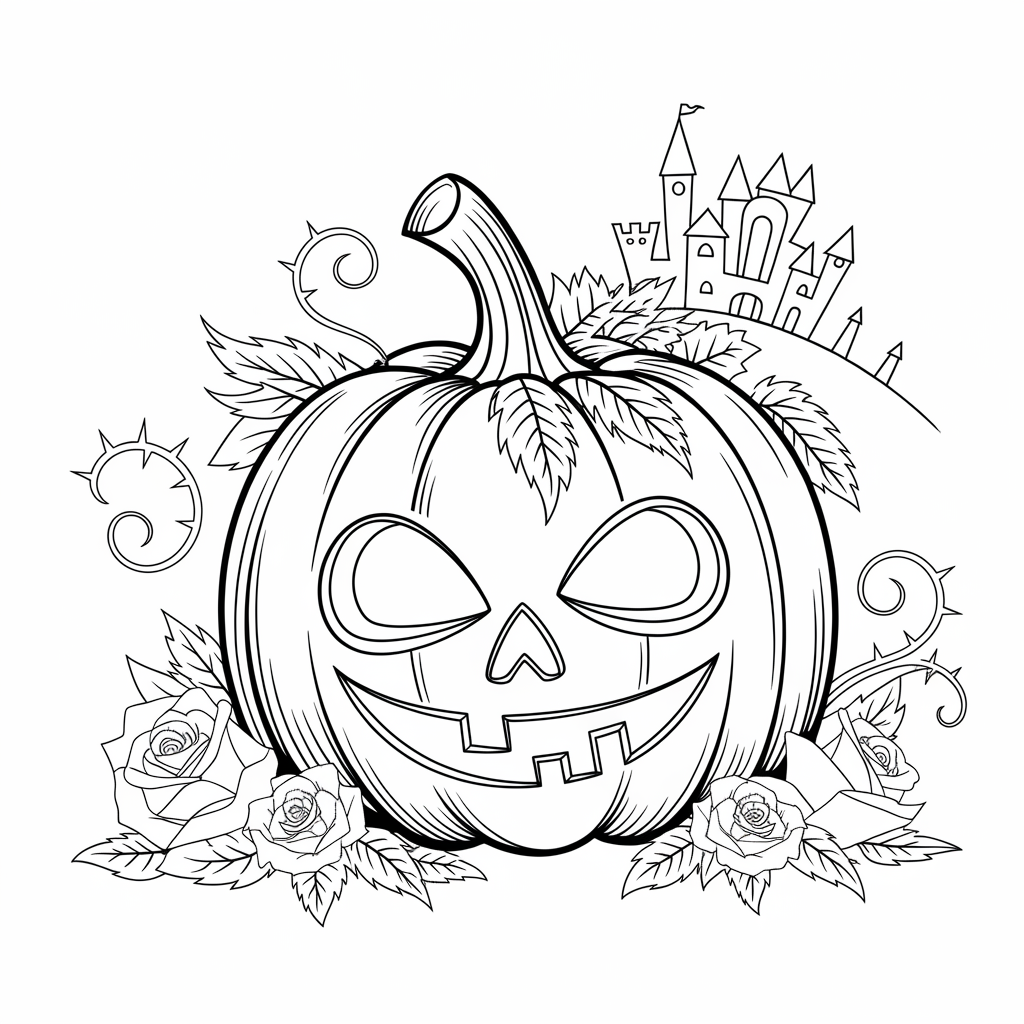 Free Intricate Pumpkin Coloring Pages for Adults This Halloween