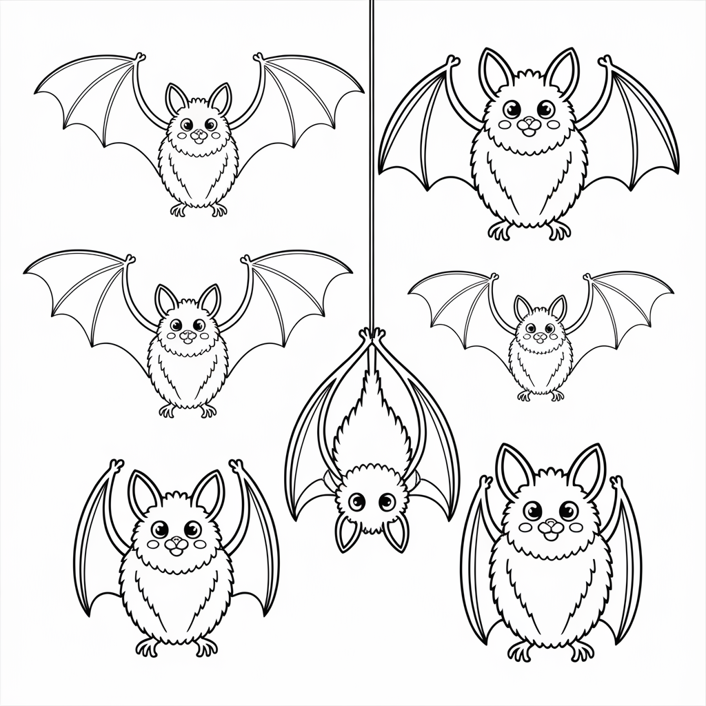 Best Collection of Free Bat Coloring Pages for Kids and Adults