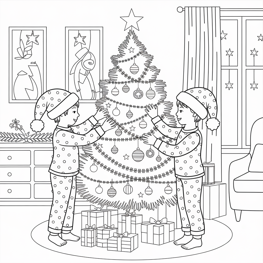 Cozy Christmas Tree Decorating 