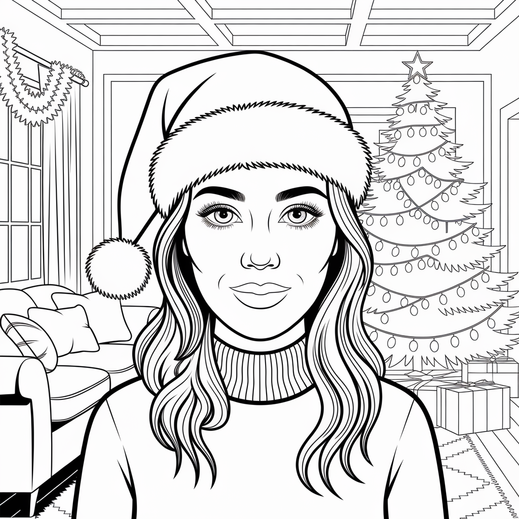 Elf Tangled in Christmas Lights