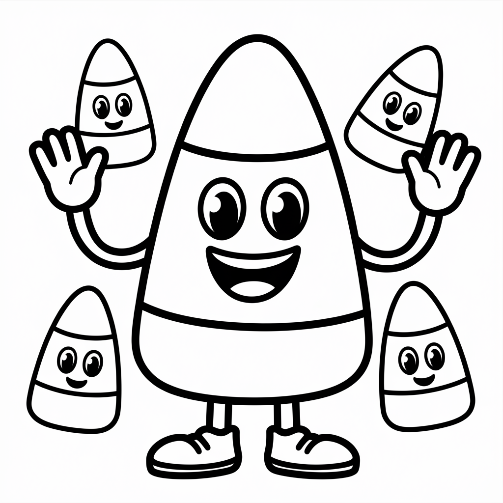 Happy Candy Corn Characters