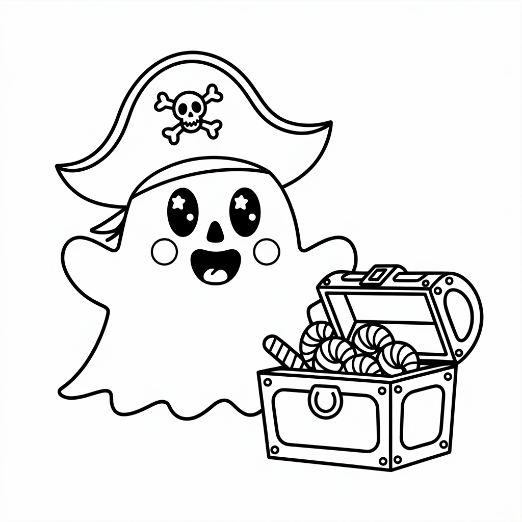 Pirate Ghost with Candy