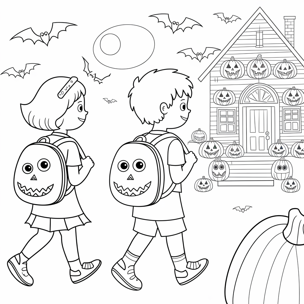 Hotel Transylvania Back-to-School September Coloring Sheets Free