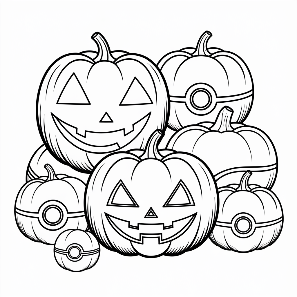 Pokéball Pumpkins