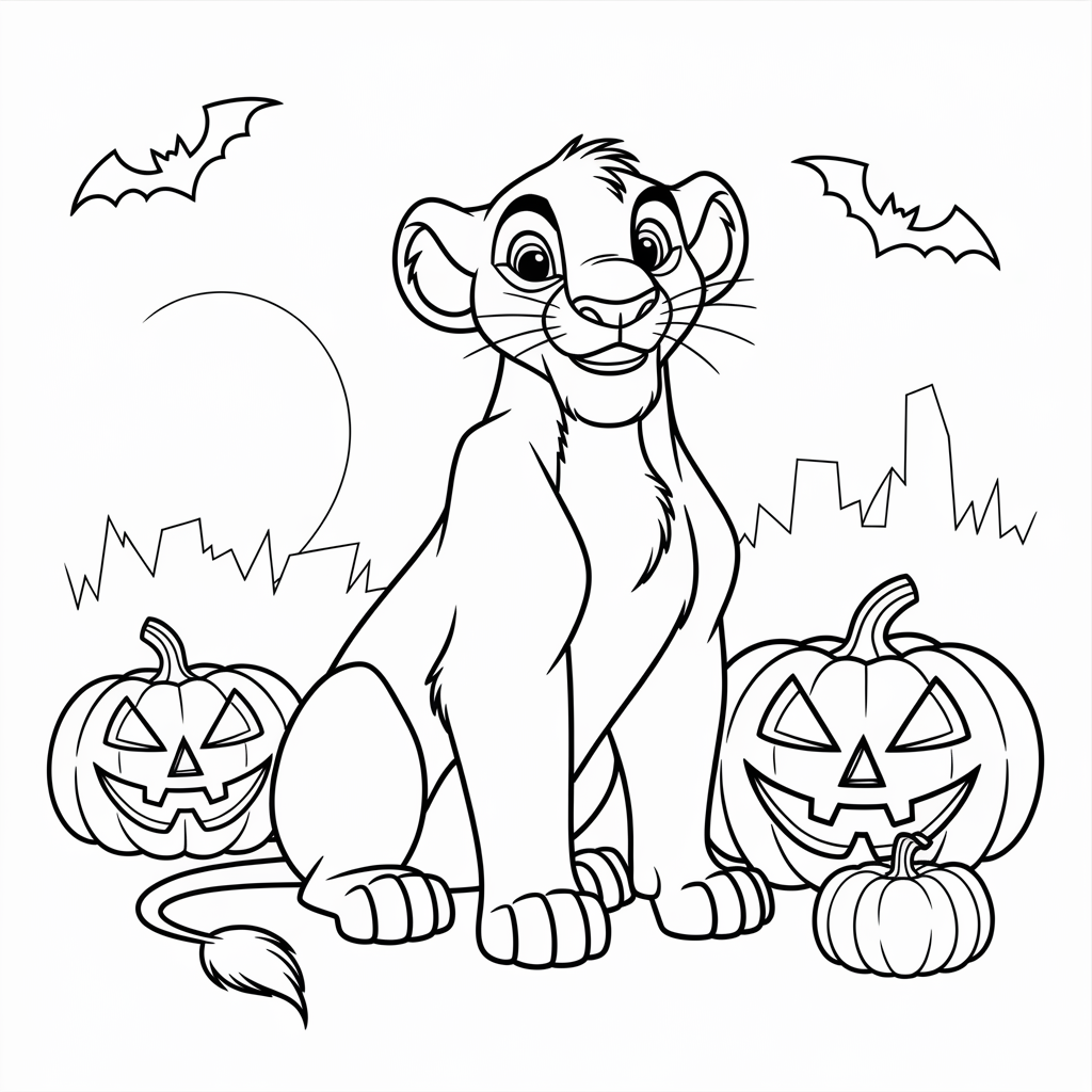 Simba as Pumpkin King 