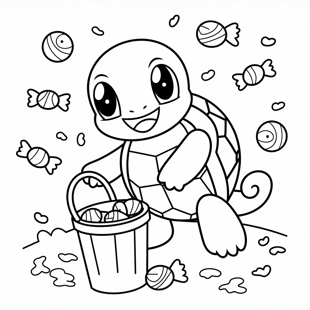 Squirtle Splashing Candy