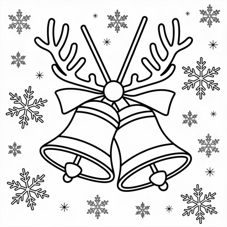 20 Christmas Bells Coloring Pages Free to Print for Kids & Adults ...