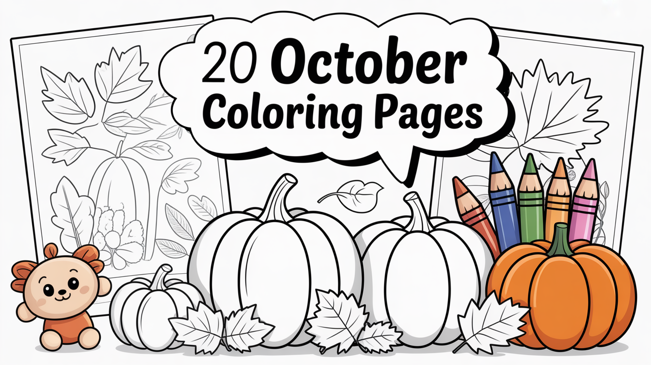october coloring pages