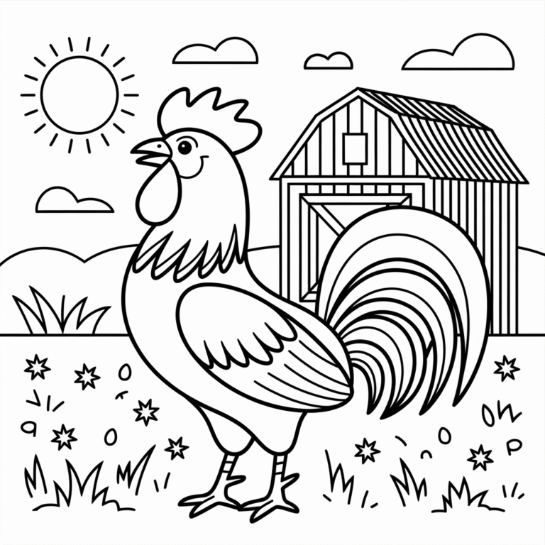 20 Rooster coloring pages |Free Printables for Kids & Adults - Love For ...