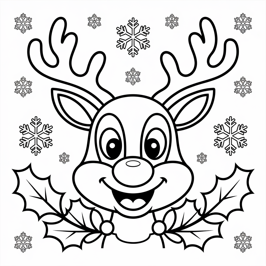 Cute Rudolph the Red