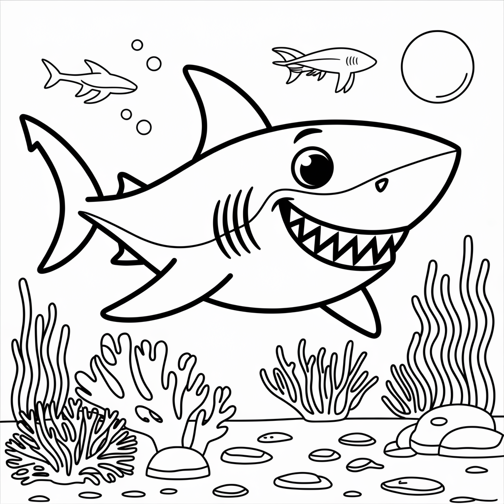 Shark Coloring Page