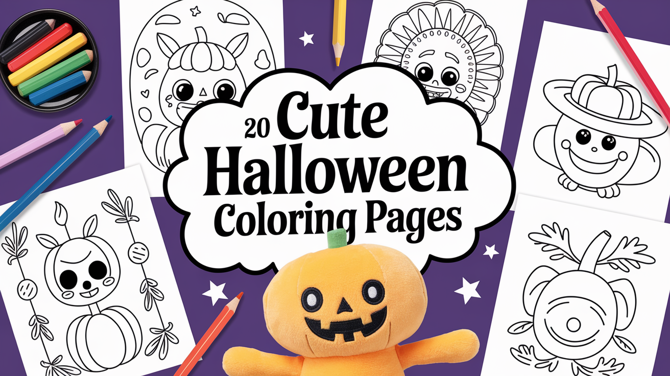 cute halloween coloring pages