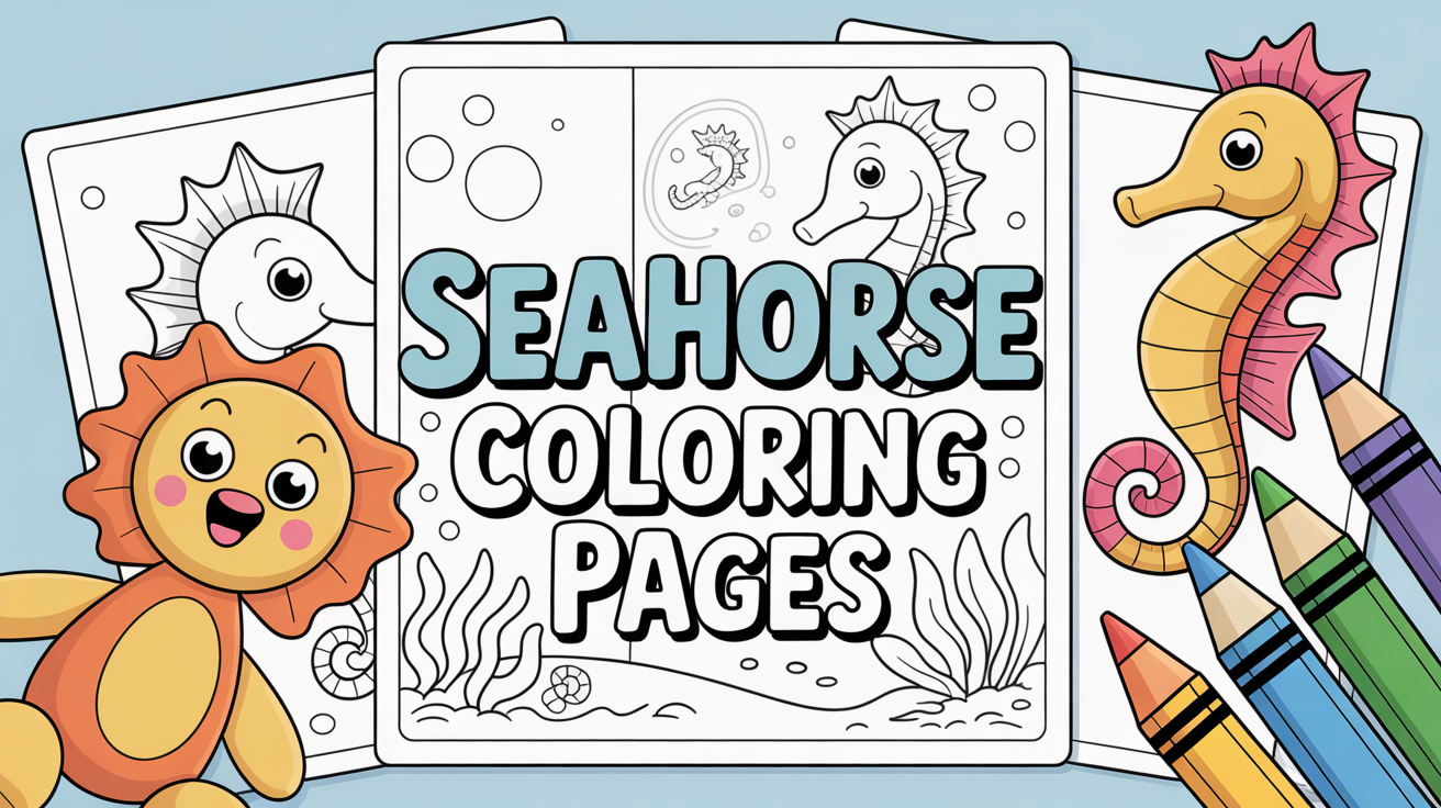 seahorse coloring pages