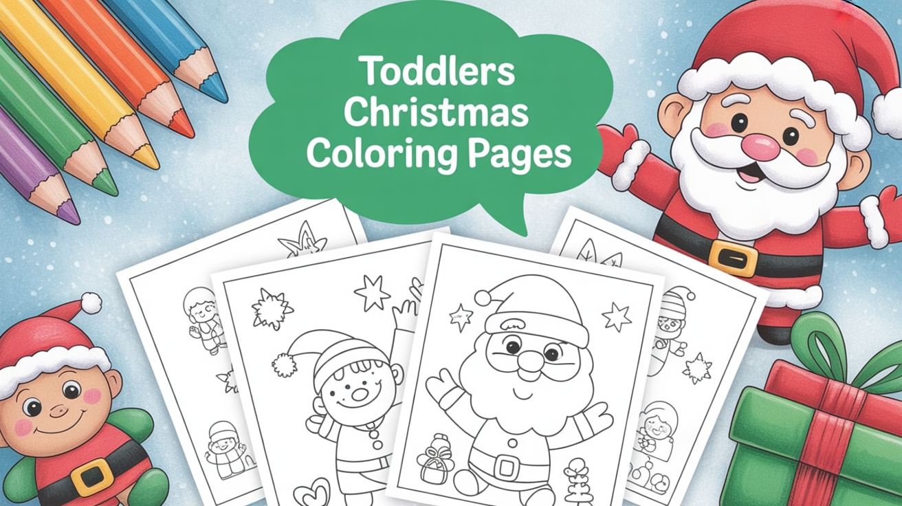 toddlers christmas coloring pages