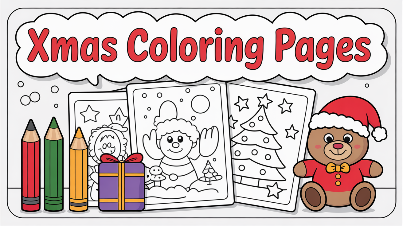 xmas coloring pages