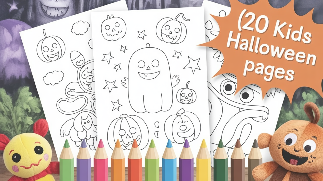 kids halloween coloring pages