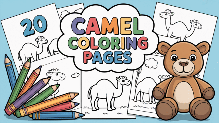 camel coloring pages